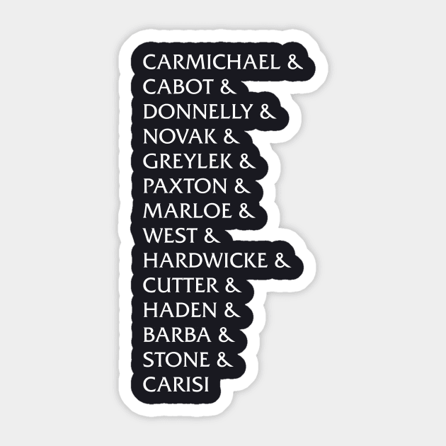 Law & Order SVU ADA Roll Call Sticker by HDC Designs